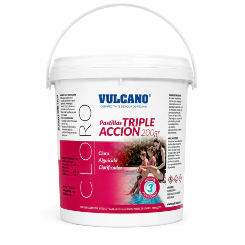Productos químicos Triple acción- pastillas 200 gr (5 kg)
