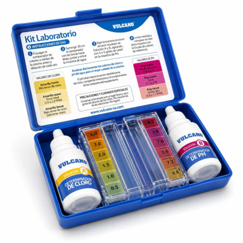 Laboratorio Kit analizador de cloro y PH