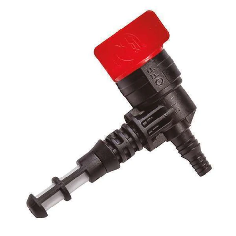 LLAVE PASO COMBUSTIBLE NIPLE 1/4 - DE 1/4" DE GIRO - C/ BOLI