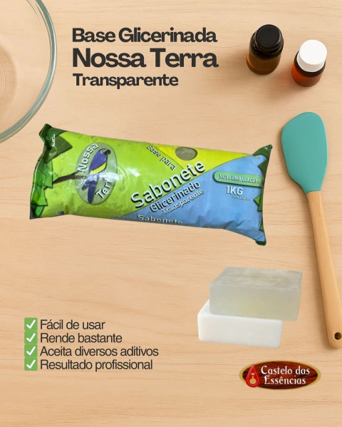 BASE GLICERINADA PARA SABONETE TRANSPARENTE BARRA 1KG COD