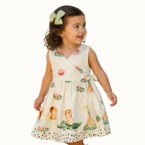 Vestido Transpassado Capivara - comprar online