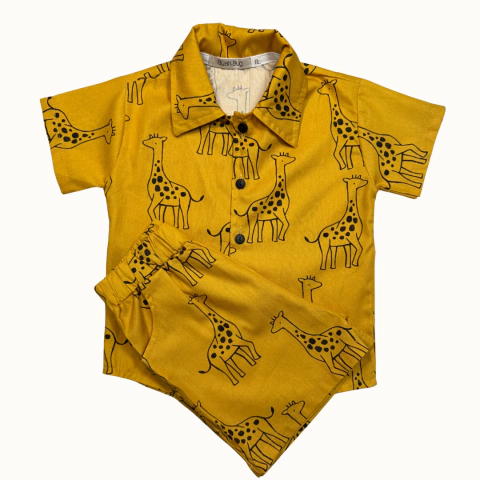 Conjunto Social Girafa Mostarda - comprar online
