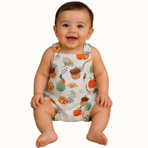 Jardineira Baby Maçã - comprar online