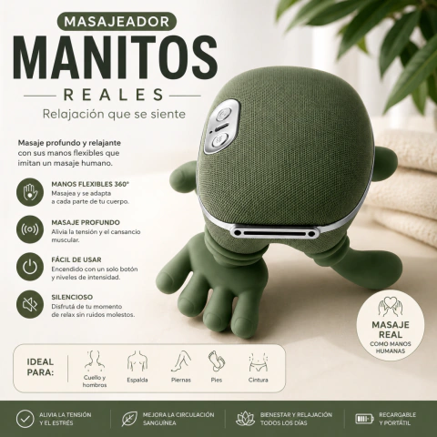 MANITO REAL MASAJEADOR + ENVIO GRATIS