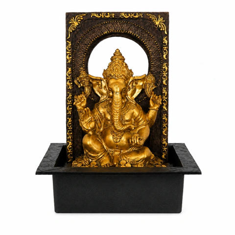 Fuente De Agua Ganesha Sonido Zen Luz Led
