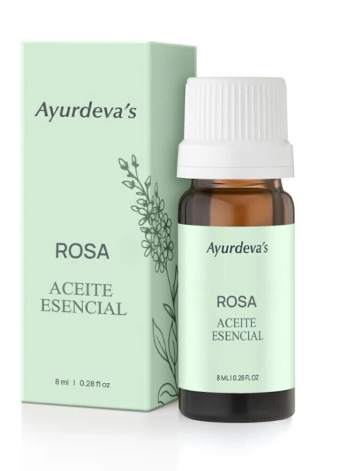 Aceite Esencial Rosa - 8 Ml - Ayurdeva's