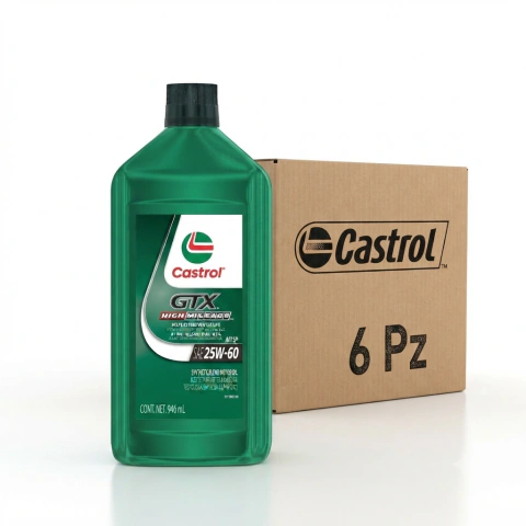 Gtx Hi Mileage 25w-60 Aceite Multigrado · Api Sp · 946ml Castrol Caja Con 6 Piezas Agregar a favoritos