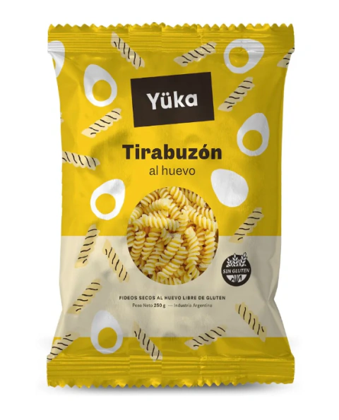 Fideos Tirabuzón al Huevo Yuka 250 g