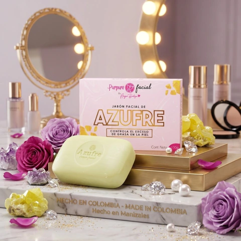 JABON FACIAL AZUFRE Y DETOX PURPURE