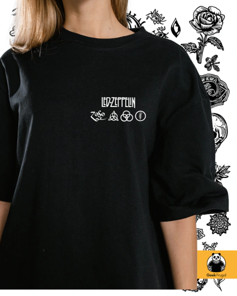 Camiseta Oversized - Led Zeppelin