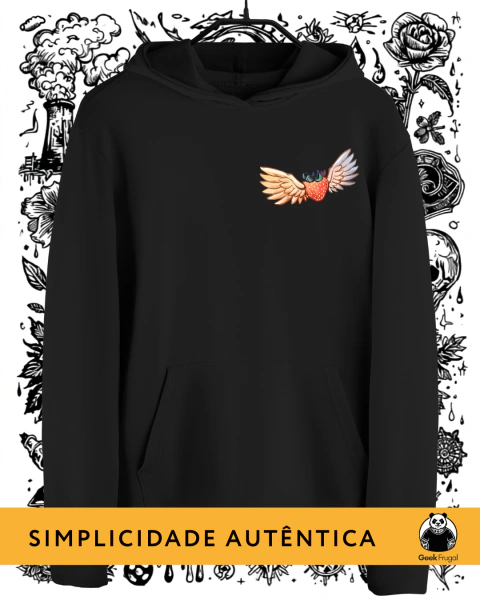 Moletom Celeste - Morango voador - comprar online