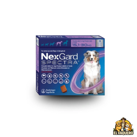 NEXGARD SPECTRA 1TAB L MORADA 15.1 A 30KG
