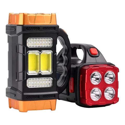 Lanterna Led Recarregável Holofote USB Energia Solar - comprar online