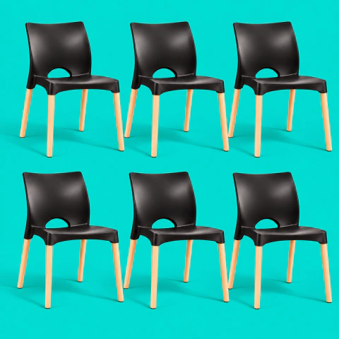 Set 6 Sillas de Diseño Cannes