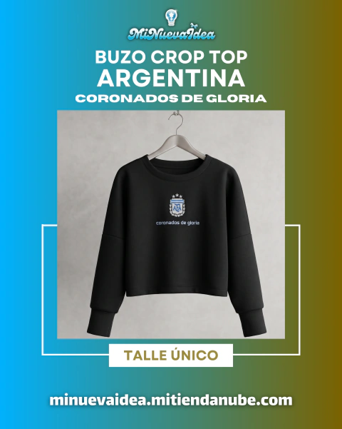 Buzo Crop Top Argentina | Coronados de Gloria