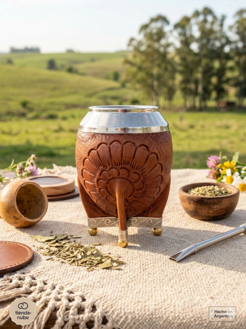 Mate Torpedo de alpaca con bolitas - comprar online