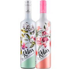 Frisante Relax Garibaldi Branco Demi-Sec e Rosé Suave 2x750ml | Kit com 2 Garrafas