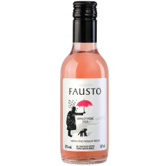 Mini Vinho Fausto Merlot Rosé 187ml