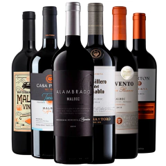 Kit 6 Vinhos Malbecs 750ml