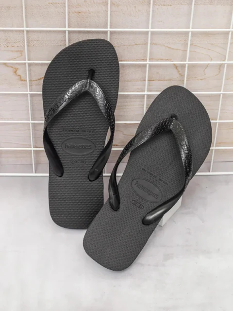 HAVAIANAS TOP KIT 3 PARES - MODELO UNISEX - PRETO
