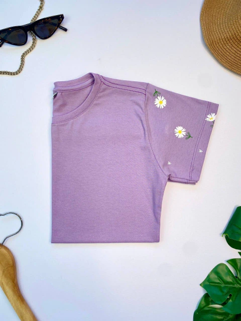 T-shirt Margaridas - Lavanda