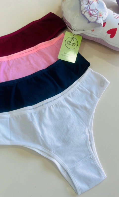 Kit de Calcinhas Básicas 100% Algodão