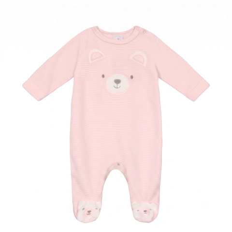 Macacão Bebê Unissex Ursinho Brandili Baby Tamanho M