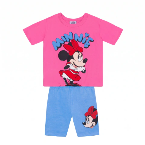 Conjunto Infantil Menina Minnie Brandili em Meia Malha Tamanho 3