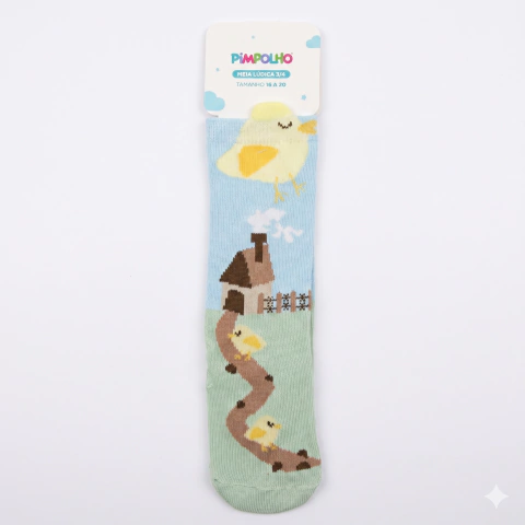 Meia 3/4 Infantil Masculina Lúdica Pimpolho – Diversão e Conforto