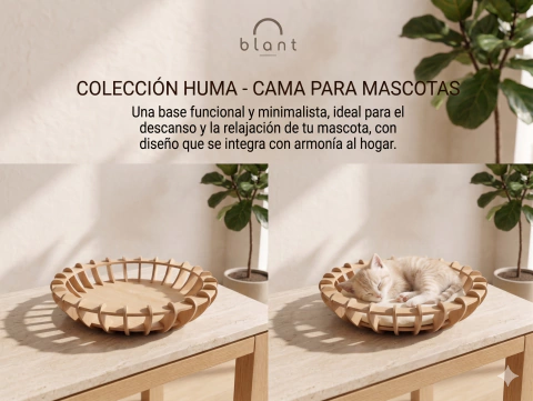 Camita Huma-Rustica: Para Gatos - blant - comprar online