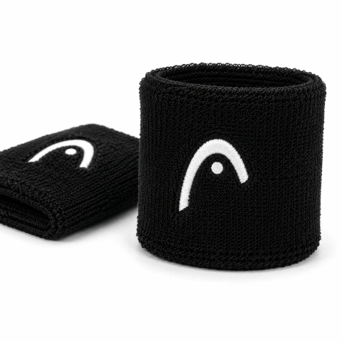 Munhequeira HEAD Logo Curta 02 Unidades Preto