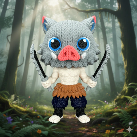 Inosuke - Amigurumi (Demon Slayer) - comprar online