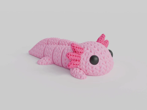 Axolote – Amigurumi – Zoo Kids