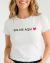 Camiseta feminina eis-me aqui - Cor Branco na internet