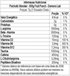 PSICHOTIC MONSTER FRUIT PUNCH 350 GR - comprar online