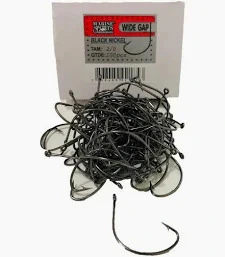 Anzol Wad Gap Black Nickel 1/0 | Caixa 100 Unidades | Tucunaré Robalo Corvina | Anteninha