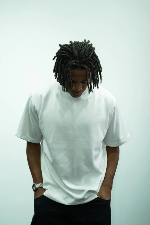 Camiseta M Basic Boxy Fit Off White - comprar online