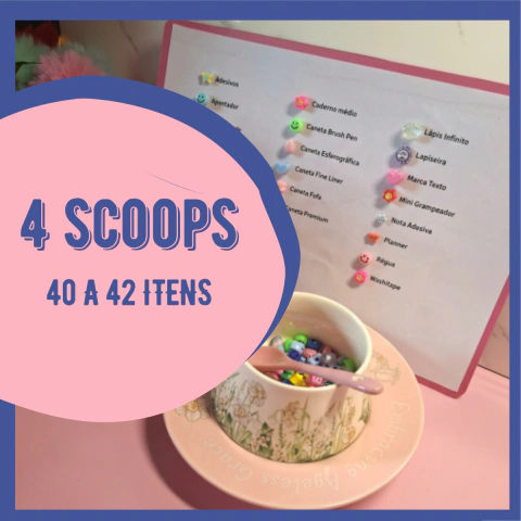 4 Scoops de Papelaria Fofa - comprar online