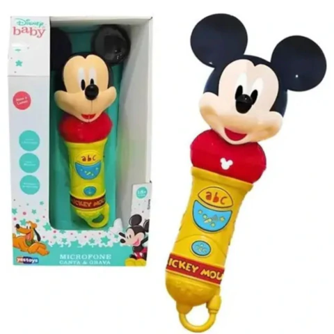Microfone Canta E Grava - Mickey - Yes Toys Verde-claro - comprar online