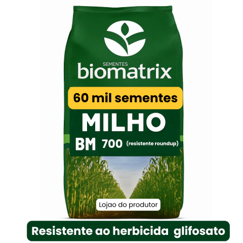 Semente milho BM 700 Biomatrix Resistente Glifosato Roundup - 60.000 Sementes