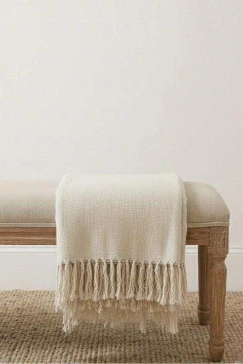 MANTA THROW DAISY IVORY 125X150CM