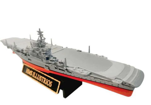 NAVIO PORTA AVIÕES HMS ILLUSTRIOS 32 CM - FLUTUA E AFUNDA