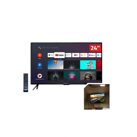 Smart TV 24" LED Climatizar Quadrivolt para Caminhão