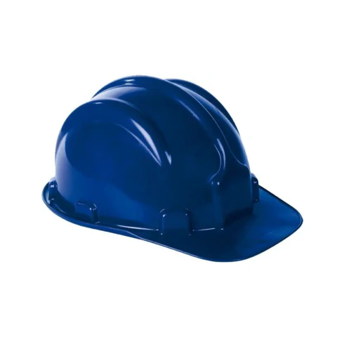 Capacete Segurança Azul Plastcor Pvc Com Arnês Classe B Construção