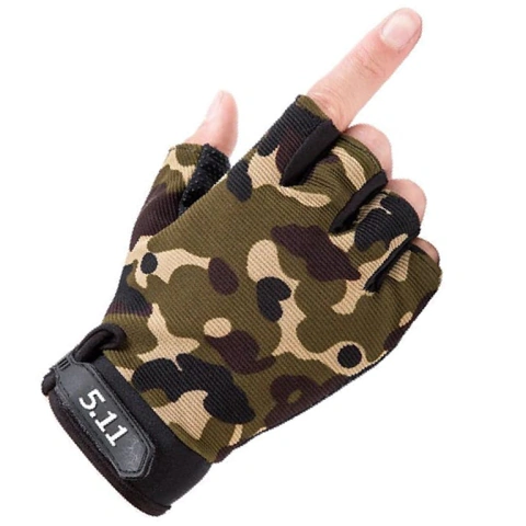 Guantes Tácticos 5.11 Half Finger | Antideslizantes y Transpirables