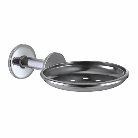 Jabonera metal cromado - comprar online