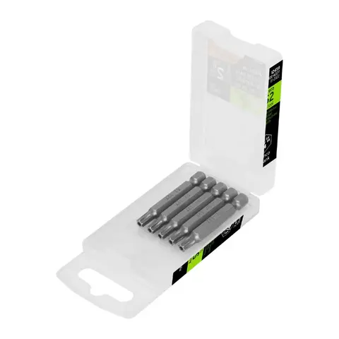 PUNTA TORX C/SEGURO T10 LARGO 50 MM X 5 U 12357