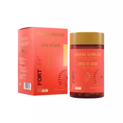 Ginseng Vermelho + Erva de Bode 500mg 60 Cápsulas