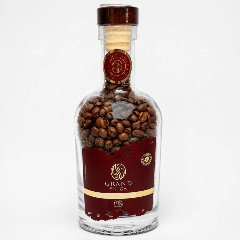 Café Especial Grand Suíça em Grãos (Garrafa de Vidro) – 140g