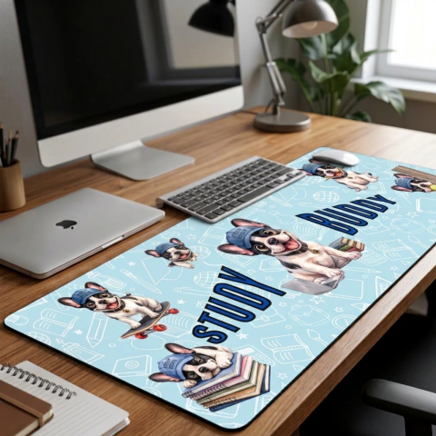 Mousepad Extra grande Colección Study Buddy - Tapete de Escritorio Premium